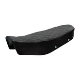 C-Racer, Scrambler seat. Black pleated Seat C Racer