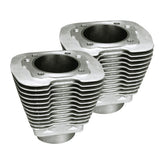 S&S, 3-1/2" bore replacement Evo cylinder set. Silver Cylinders S&S Cycle