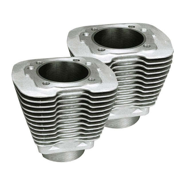 S&S, 3-1/2" bore replacement Evo cylinder set. Silver Cylinders S&S Cycle
