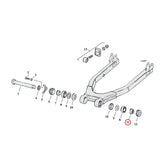 Nut, Pivot Shaft Swingarm Swingarms Assy Mcs