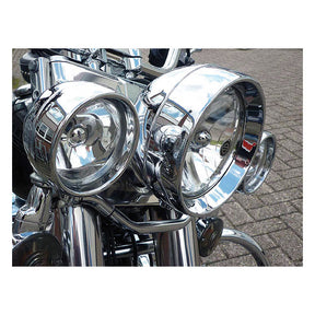 Recessed Trim Ring. 7" Headlamp. Chrome Headlamp Trim Rings Mcs