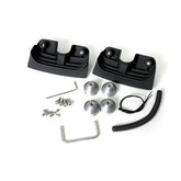 Head Bolt Bridge Cover Set. Finned, Black Head Bolt Covers Mcs