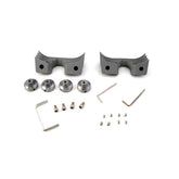 Head Bolt Bridge Cover Set. Finned, Silver Head Bolt Covers Mcs