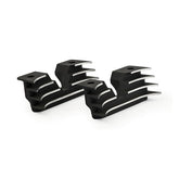 Head Bolt Bridge Cover Set. Finned, Black Head Bolt Covers Mcs