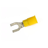 Connectors, spade terminal PVC, crimp. Yellow 4.8mm Spade Terminals Standard