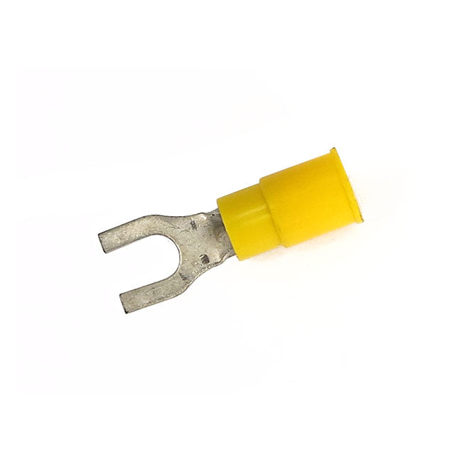 Connectors, spade terminal PVC, crimp. Yellow 4.8mm Spade Terminals Standard