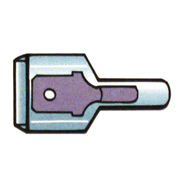 Connectors, slide-on terminal, blue Slide-On Terminals Standard