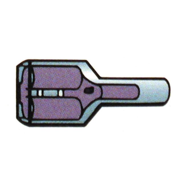 Connectors, slide-on terminal, blue Slide-On Terminals Standard