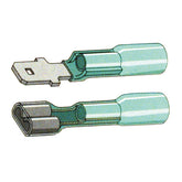 Standard Co, Slide-on terminal connectors 1/4". Blue Electrical Connectors Standard