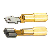 Standard Co, Slide-on terminal connectors 1/4". Yellow Electrical Connectors Standard