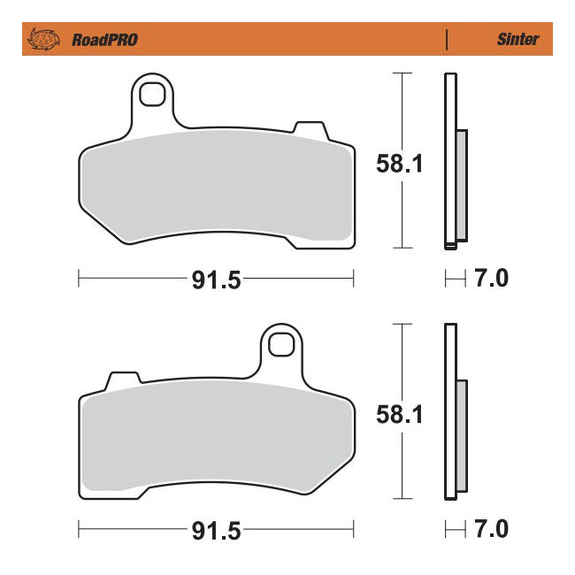 Moto Master Brake Pad Roadpro Sinter Brake Pads Moto Master