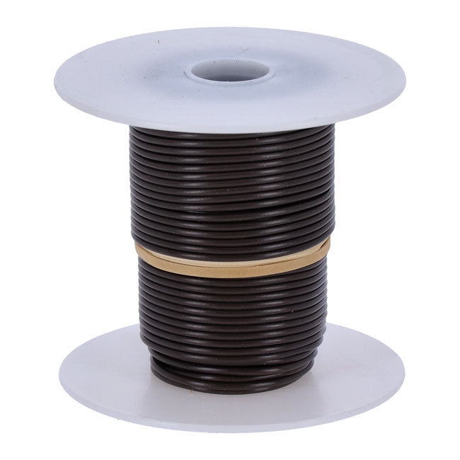 Wire on spool, 18 gauge. 100 ft. Brown Wiring Standard