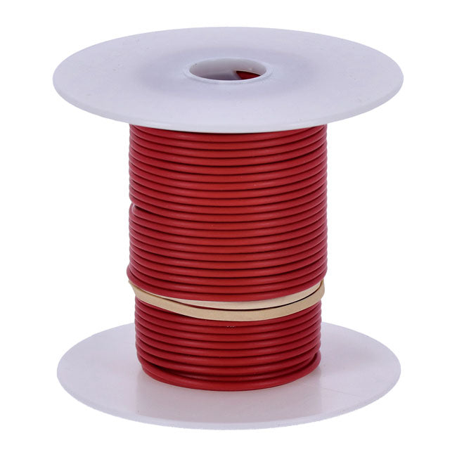 Wire on spool, 18 gauge. 100 ft. Red Wiring Standard