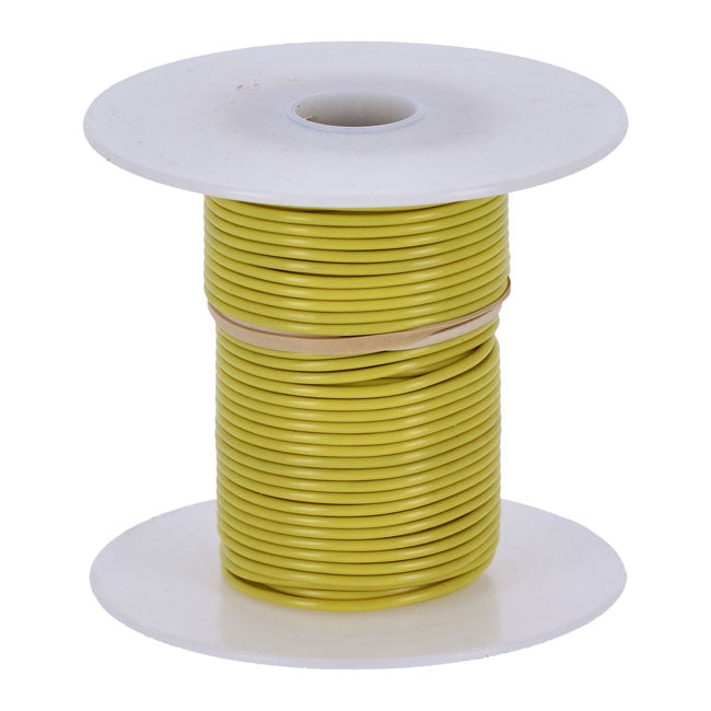 Wire on spool, 18 gauge. 100 ft. Yellow Wiring Standard