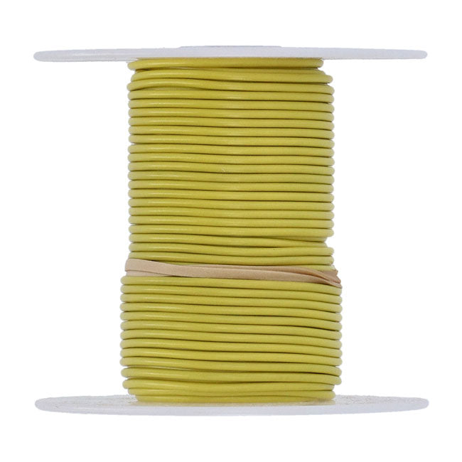 Wire on spool, 18 gauge. 100 ft. Yellow Wiring Standard