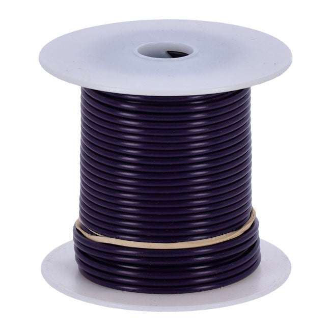 Wire on spool, 14 gauge. 100 ft. Purple Wiring Standard