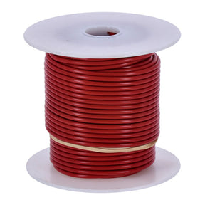 Wire on spool, 14 gauge. 100 ft. Red Wiring Standard