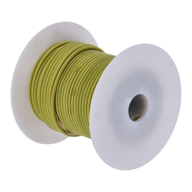 Wire on spool, 14 gauge. 100 ft. Yellow Wiring Standard