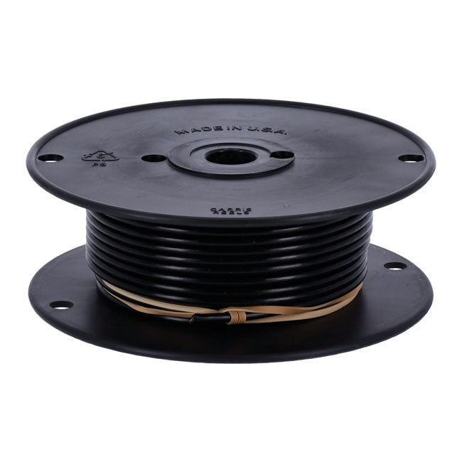 Wire on spool, 10 gauge. 100 ft. Black Wiring Standard
