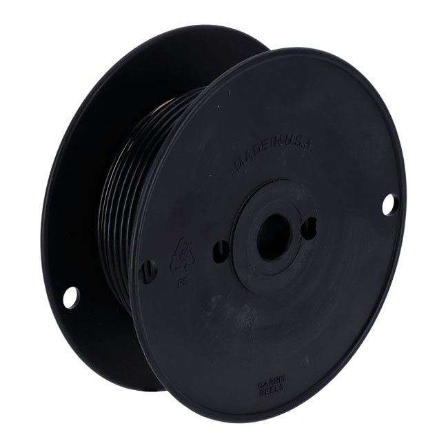 Wire on spool, 10 gauge. 100 ft. Black Wiring Standard