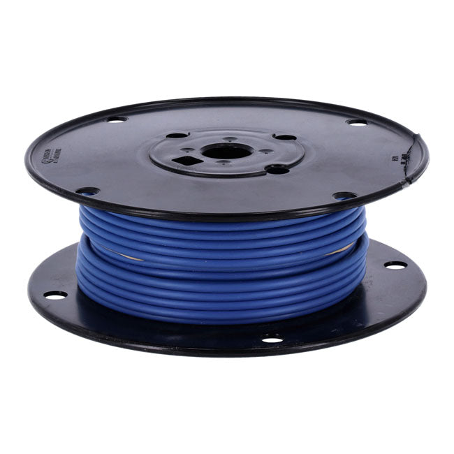 Wire on spool, 10 gauge. 100 ft. Blue Wiring Standard