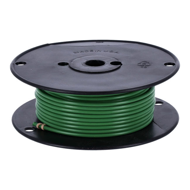 Wire on spool, 10 gauge. 100 ft. Green Wiring Standard