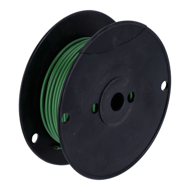 Wire on spool, 10 gauge. 100 ft. Green Wiring Standard