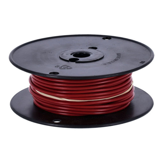 Wire on spool, 10 gauge. 100 ft. Red Wiring Standard