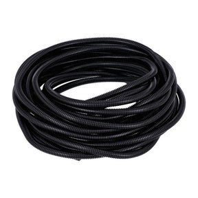 PVC split wiring loom. 50ft, 3/8" I.D. (9.53mm). Black Wiring Standard