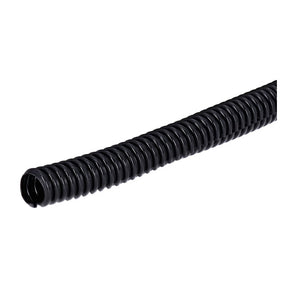 PVC split wiring loom. 50ft, 3/8" I.D. (9.53mm). Black Wiring Standard