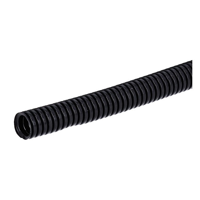 PVC split wiring loom. 50ft, 7/16" I.D. (11.1mm). Black Wiring Standard