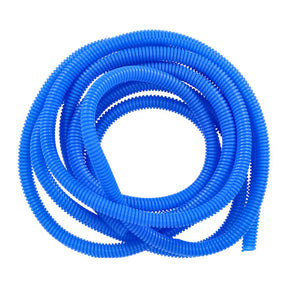 PVC split wiring loom, 12ft, 3/8" I.D. (9.53mm). Blue Wiring Standard