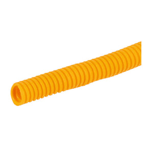PVC split wiring loom, 12ft, 3/8" I.D. (9.53mm). Yellow Wiring Standard