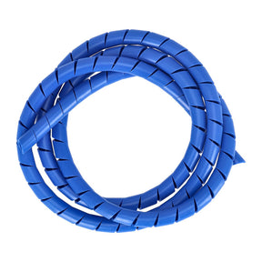Spiral wrap, wiring loom. 1/2" dia. Blue Wiring Standard
