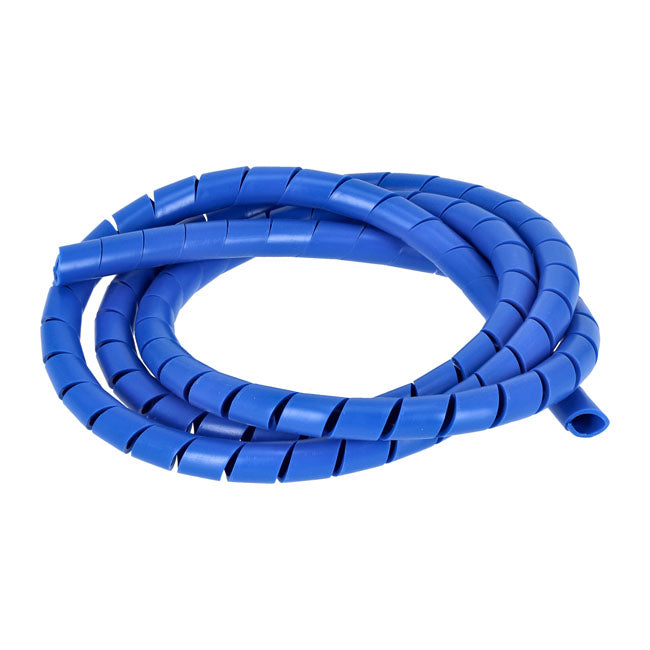 Spiral wrap, wiring loom. 1/2" dia. Blue Wiring Standard
