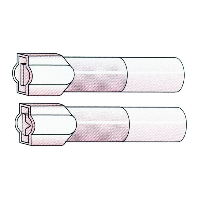 Connectors, Slide-On terminal, crimp/shrink. Red, 1/4" Terminals Standard