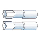 Connectors, Slide-On terminal, crimp/shrink. Blue, 1/4" Terminals Standard