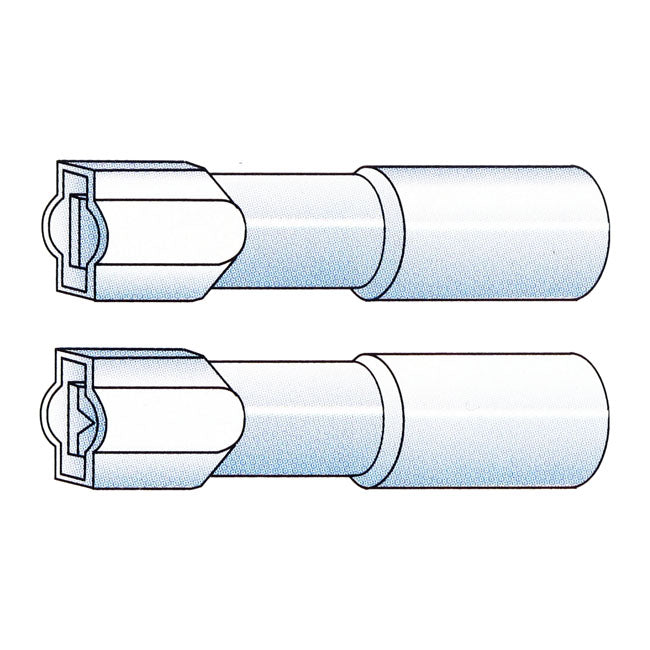 Connectors, Slide-On terminal, crimp/shrink. Blue, 1/4" Terminals Standard