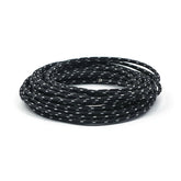 Classic Cloth Covered Wiring, 25ft. Roll. Black/White Wiring Mcs
