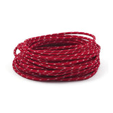 Classic Cloth Covered Wiring, 25ft. Roll. Red/White Wiring Mcs