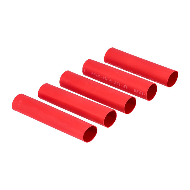 Standard Co., ref-fill pack heat shrink. 2x red 2-4/0 gauge Heat Shrink Tubes Standard