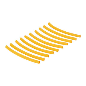 Standard Co., ref-fill pack heat shrink. 10x yellow 12-10G Heat Shrink Tubes Standard