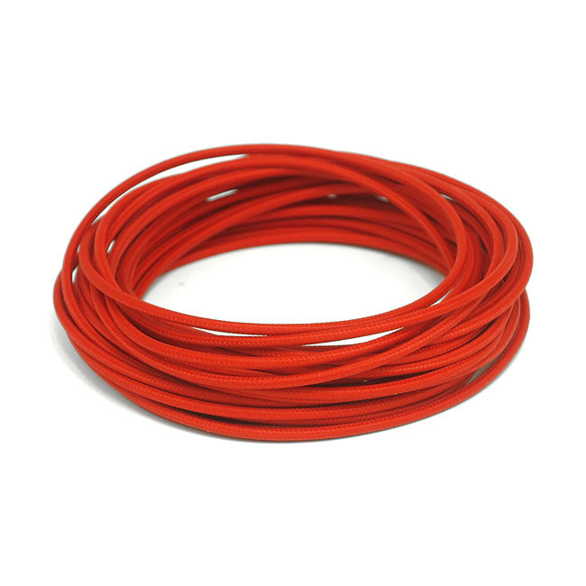 Classic Cloth Covered Wiring, 25ft. Roll. Red Wiring Mcs