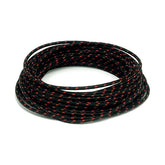 Classic Cloth Covered Wiring, 25ft. Roll. Black/Red Wiring Mcs