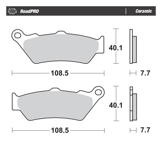 Moto-Master RoadPro brake pads. Ceramic Brake Pads Moto Master