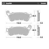 Moto-Master RoadPro front brake pads. Ceramic Brake Pads Moto Master