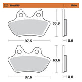 Moto Master Brake Pad Roadpro Sinter Brake Pads Moto Master