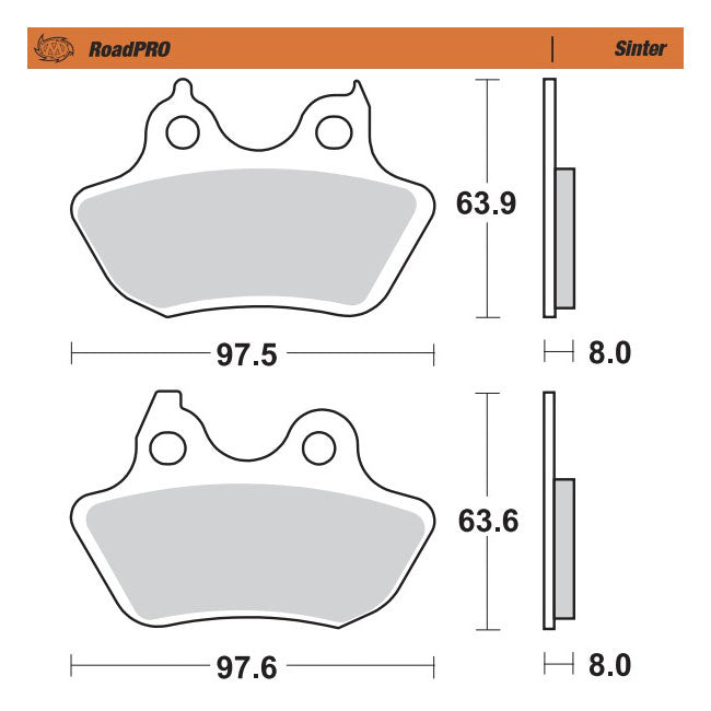 Moto Master Brake Pad Roadpro Sinter Brake Pads Moto Master