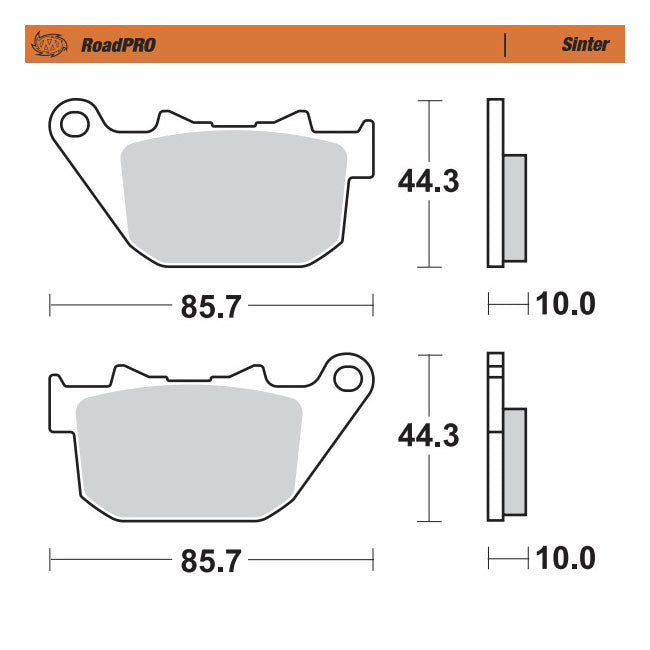 Moto Master Brake Pad Roadpro Sinter Brake Pads Moto Master