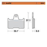 Moto Master Brake Pad Sinter Rear Brake Pads Moto Master